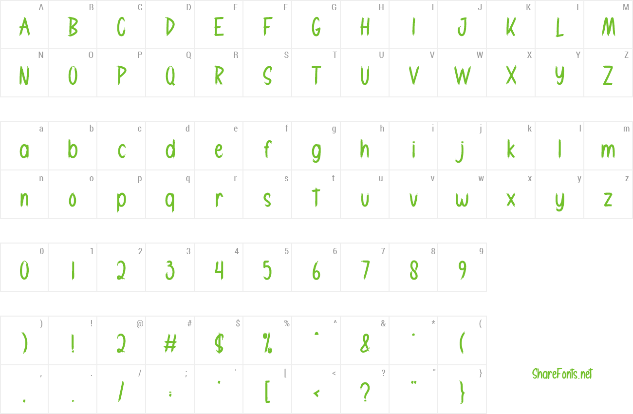 Font Demon Hunter preview